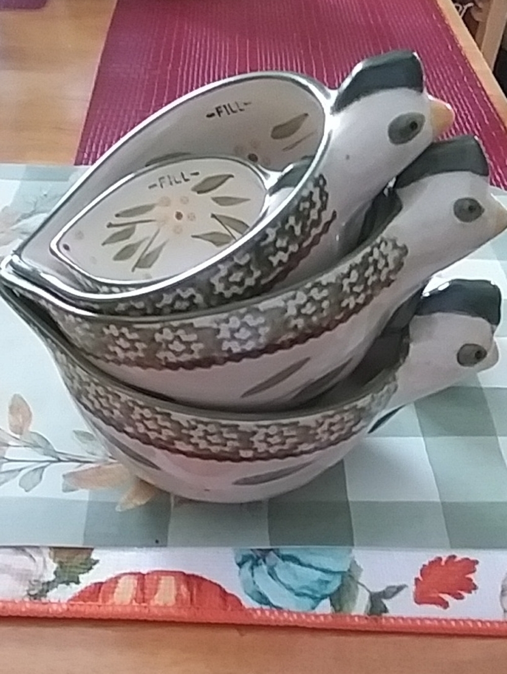 Temptations Old World Green Set Of Measuring Cups